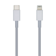 CABLE AISENS USB 2.0 LIGHTNING/M-USB-C/M PD BLANCO 2.0M