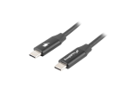 CABLE LANBERG USB C MACHO/MACHO 0.5M QUICK CHARGE NEGRO