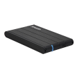 CARCASA HDD TOOQ TQE-2530B 2,5" 9,,5 MM SATA USB 3.0 NEGRA
