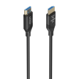 CABLE HDMI AISENS V2.1 OPTICO ACTIVO AOC 8K60HZ 48GBPS A/M-A/M 15M NEGRO