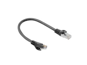 CABLE RED LANBERG LATIGUILLO CAT.6 FTP 0.25M NEGRO FLUKE  PASSED