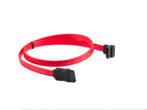 CABLE SATA III LANBERG 6GB/S HEMBRA HEMBRA ANGULO 0.5M ROJO