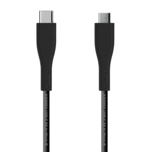 CABLE AISENS USB 2.0 3A TIPO USB-C M-MICRO B M NEGRO 2mts