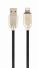 CABLE DE DATOS Y CARGA GEMBIRD 8 PINES DE CAUCHO PREMIUM, 2M, NEGRO