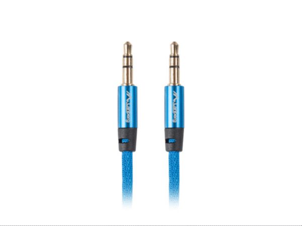 CABLE ESTEREO LANBERG JACK 3.5MM MACHO/JACK 3.5MM MACHO 1M AZUL
