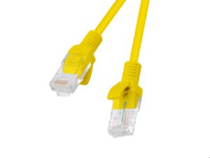 CABLE RED LANBERG LATIGUILLO CAT.6 UTP 2M AMARILLO FLUKE  PASSED