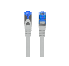 CABLE RED LANBERG LATIGUILLO CAT.6A S/FTP LSZH CCA 0.25M GRIS FLUKE PASSED