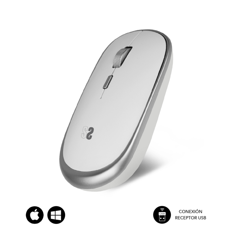 RATON SUBBLIM MINI SILVER RF INALAMBRICO PILAS