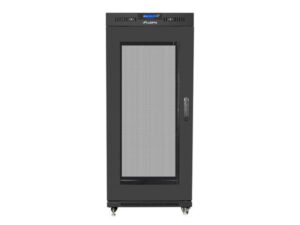 ARMARIO LANBERG RACK 19" 15U 800X1000 FLAT PACK NEGRO PUERTA MALLA CON LCD