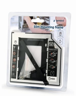 BASTIDOR GEMBIRD HD SATA 2,5" A 5,25" SLIM PC DVD RW 9,5MM