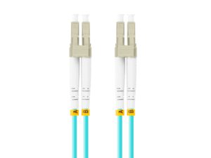 CABLE DE FIBRAOPTICA LANBERG 2M MULTI LC/UPC-LC/UPC DUPLEX OM3 50/125 LSZH  AZUL