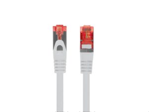 CABLE RED LANBERG LATIGUILLO CAT.6 S/FTP LSZH CU 0.25M GRIS FLUKE  PASSED