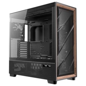 CAJA ANTEC FLUX PRO EUV WOOD ATX 2XUSB3.0 SIN FUENTE NEGRO
