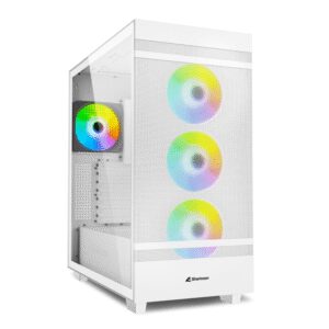 CAJA ATX SHARKOON REBEL C50 RGB 2XUSB3.0 SIN FUENTE BLANCO