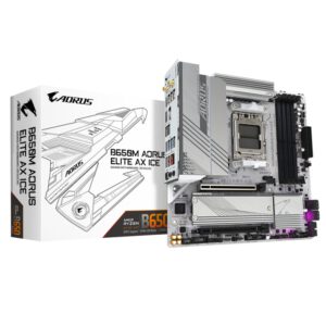 PLACA BASE GIGABYTE B650M A ELITE AX ICE AM5  M-ATX 4XDDR5