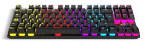 TECLADO GAMING KROM KASIC TKL RAINBOW ES USB RETROILUMINADO MECANICO NEGRO
