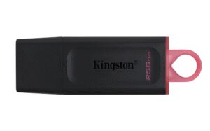 USB 3.2 KINGSTON 256GB DATATRAVELER EXODIA NEGRO / ROJO