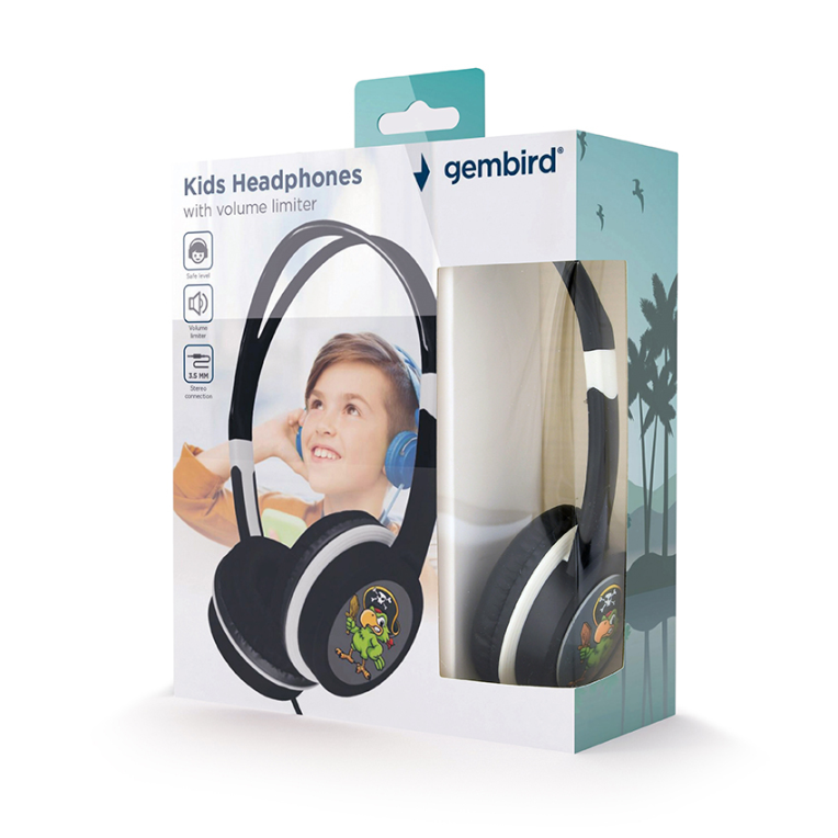 AURICULARES GEMBIRD MHP-JR-BK INFANTIL NEGRO ALAMBRICO JACK 3.5MM
