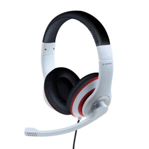 AURICULARES GEMBIRD MHS-03-WTRDBK BLANCO NEGRO ROJO MICROFONO ALAMBRICO JACK