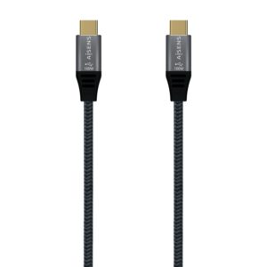 CABLE AISENS USB 3.2 GEN2x2 ALU 20GBPS 8K30HZ 5A 100W USB-C 1.0M