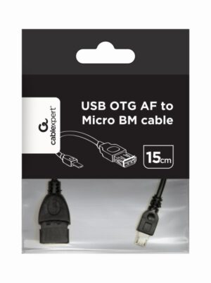 CABLE USB GEMBIRD A MICRO USB HEMBRA MACHO 0,15M