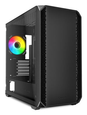 CAJA GAMING mATX SHARKOON MK2 RGB 120MM 3XUSB SN FUENTE NEGRO