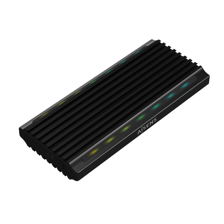 CARCASA HDD AISENS ASM2-RGB012B M.2 NEGRA