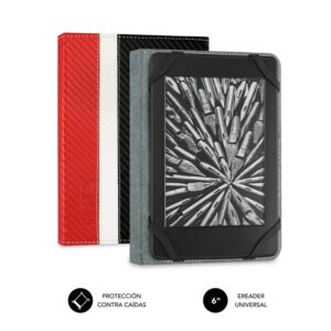 FUNDA EBOOK SUBBLIM CLEVER CASE 6" RED