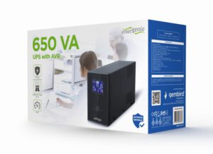 SAI GEMBIRD CON PANTALLA LCD 650 VA NEGRO