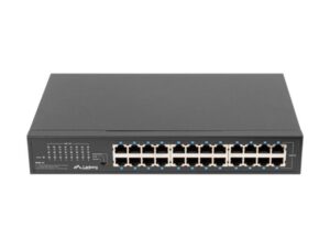 SWITCH LANBERG 24 PUERTOS GIGABIT ETHERNET RACK 19"