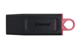 USB 3.2 KINGSTON 256GB DATATRAVELER EXODIA NEGRO / ROJO