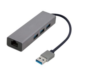 ADAPTADOR DE RED GEMBIRD USB AM GIGABIT CON HUB DE 3 PUERTOS USB 3.0