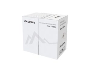 BOBINA CABLE RED LANBERG UTP RJ45 CAT.6 SOLIDO CU AWG24 305M GRIS FLUKE TEST