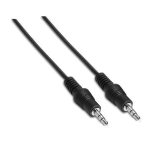 CABLE AISENS AUDIO ESTEREO JACK 3.5 M-JACK 3.5 M NEGRO 3.0M