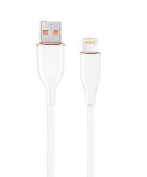 CABLE DE CARGA Y DATOS GEMBIRD DE SILICONA PREMIUM DE 8 CLAVIJAS 1,5 M BLANCO