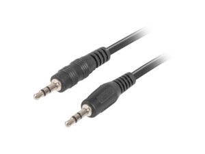CABLE ESTEREO LANBERG JACK 3.5MM MACHO/JACK 3.5MM MACHO 1.2M NEGRO