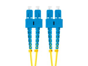 CABLE FIBRA OPTICA LANBERG 5M MONO SC/UPC-SC/UPC DUPLEX LSZH G657A1 3.0MM YELLOW