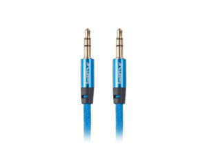 CABLE MINIJACK LANBERG 3.5MM M/M 3 PIN 2M PREMIUM AZUL