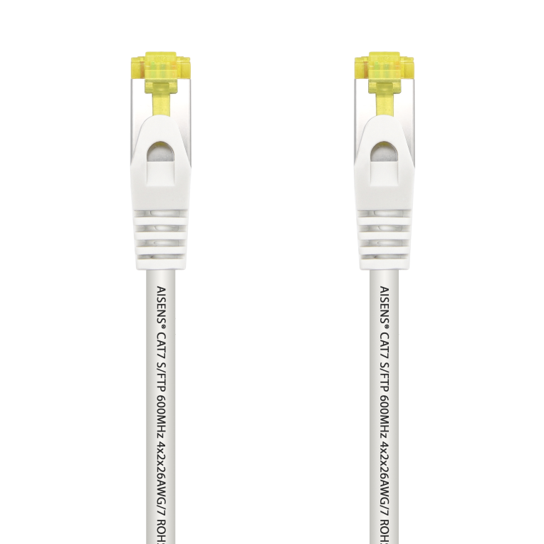 CABLE RED AISENS LATIGUILLO RJ45 LSZH CAT.7 SFTP PIMF 25CM BLANCO