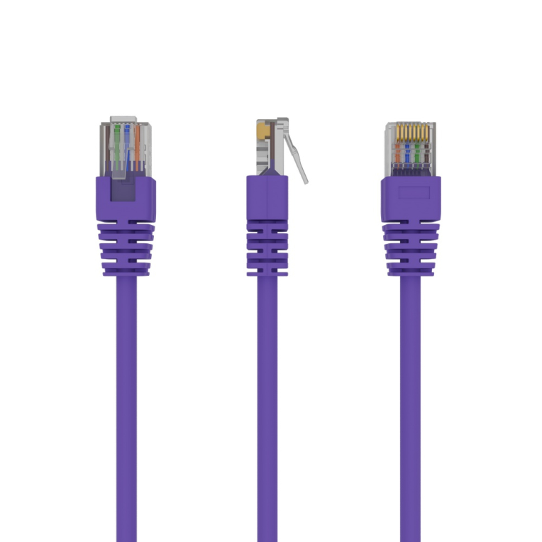 CABLE RED CAT5E GEMBIRD UTP VIOLETA 0,25 M