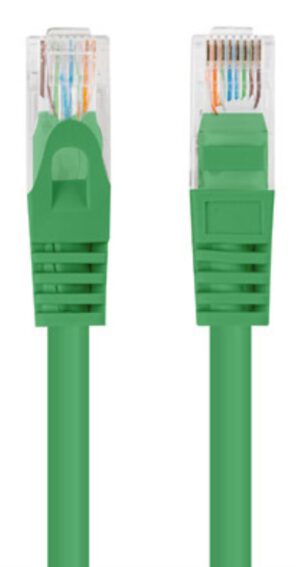 CABLE RED LANBERG LATIGUILLO CAT.6 UTP 7.5M VERDE FLUKE PASSED