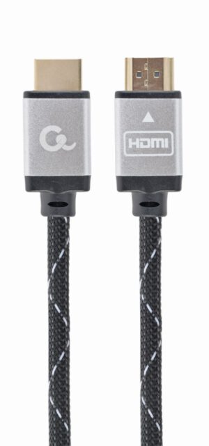CABLE TRENZADO HDMI 2.0 4K 60HZ GEMBIRD SELECT PLUS CON ETHERNET 1.5M NEGRO