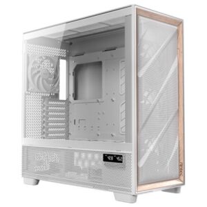 CAJA ANTEC FLUX PRO EUV WOOD ATX 2XUSB3.0 SIN FUENTE BLANCO
