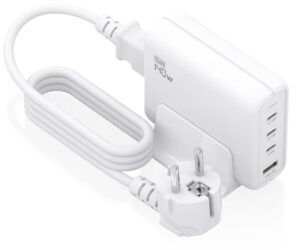 CARGADOR GAN AISENS SOBREMESA 140W 3XUSB-C PD3.1 QC4.0 QC5.0 USB-A QC3.0
