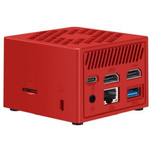 MINI PC LEOTEC INTEL N100 8GB 128GB M.2 WIN11 PRO PRE-INSTAL ROJO