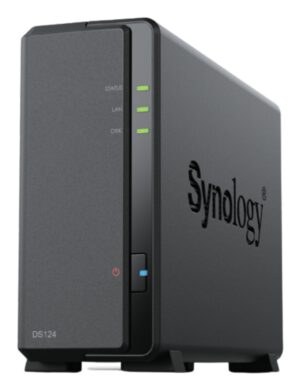 NAS SYNOLOGY DS124 1 BAHIA ETHERNET J4125 NEGRO