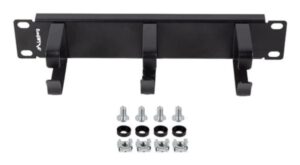 ORGANIZADOR DE CABLES LANBERG 3 ANILLAS 10" 1U TIPO B NEGRO