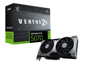 TARJETA GRAFICA MSI RTX 5070 12G VENTUS 2X OC