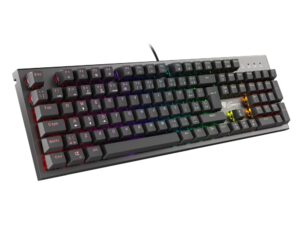 TECLADO GAMING GENESIS THOR 300 PT USB RETROILUMINADO MECANICO NEGRO