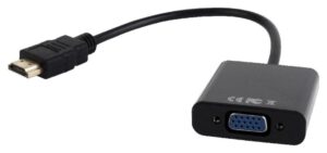 ADAPTADOR GEMBIRD HDMI A VGA HEMBRA CON 3,5MM AUDIO 0,20M